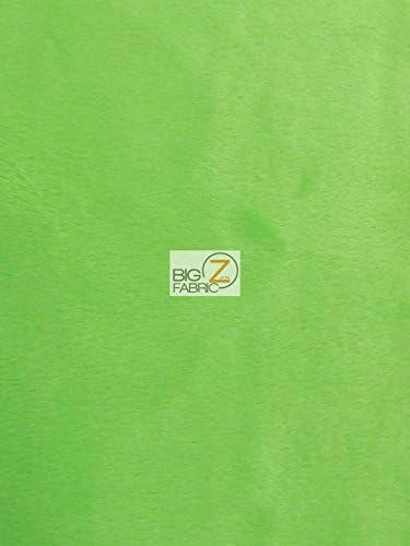 Miniatura 1 de Tela Minky suave y sólida Hug-Z by The Yard DIY Baby Blankets Decor Clothing Snuggle (verde lima)