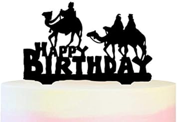 Happy Birthday Camel Desert Gateau Toppers De Mariage Joyeux Anniversaire Acrylique Decor Gateau Cake Cupcake Toppers Pour Gateau Partie Decoration 11 Pieces Amazon Fr Jeux Et Jouets