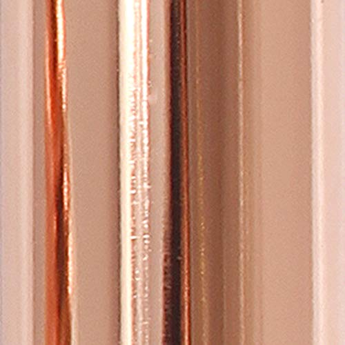 Lalia Home Decorative Swing Arm Floor Lamp With Clear Glass Cylindrical Shade, Rose Gold #TOP7