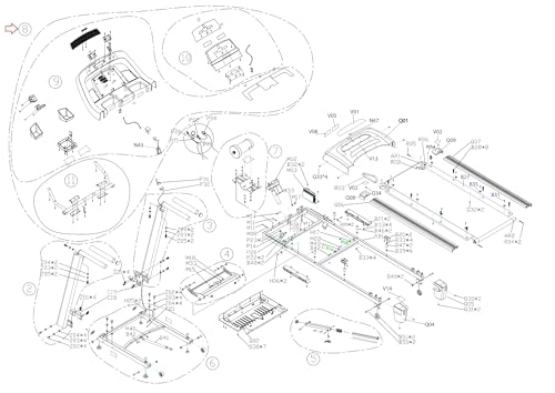 Image of Display Console Set Semi Assembly 1000203855 Works with HZ Fitness TM621 Treadmill