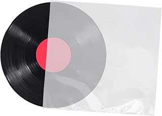 Veemoon Recipientes De Plástico Para Ir 150 Pçs Recipiente Transparente Sacos Poli Transparentes Recipiente De Disco De Vinil Capa De Disco De Vinil Capa De Álbum De Vinil Capa De CD