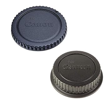 Camrox Rear Lens Cap & Camera Body Cap for All Canon EOS DSLR Cameras and Lens