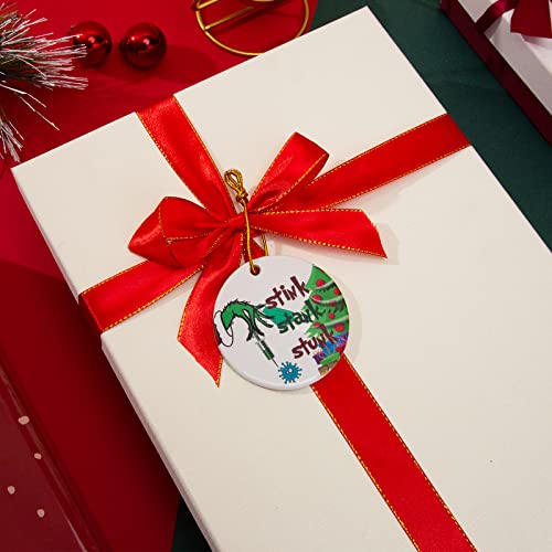 2023 Christmas Ornaments Ceramic Xmas Tree Hanging Pendant, Personalized Theme Funny Xmas Thief Hand Ornament With Gift Box, Well-Crafted Christmas Tree Decorations Funny Gifts For Family Friends #TOP4