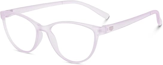 Cateye Acetate Clear Anti Reflective Zero Power Lightweight Cat Eye Glasses Optical Frame Specs Eyeglasses Spectacles Frames for Women Mens Boys Girls