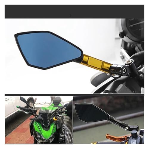 Espejo manillar moto rojo CNC de 8 y 10mm para Suzuki GSR600 GSXR y SV650 3