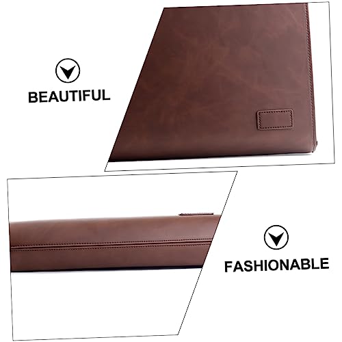 Retro Style Pu Messenger Bag Briefcase for Documents and Vintage Business Tote for Men and Women Lightweight and Storage4