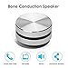 Stickatune Speaker, Bone Conduction Wireless Bluetooth Speaker, Mini Portable Resonance Stereo Creative Speaker, Built-in Mic Sound for Home,Outdoor, Travel (Black)