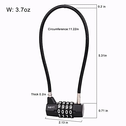 Nbyt A04-30 Cable Locks With Combination Gate Locks thumb #1