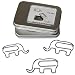 Cool Paper Clips Elephant Shaped Bookmarks, Funny Office School Supplies, Cute Christmas Gifts Birthday Gifts for Elephant Lovers Women Kids, 2 Boxes Pack