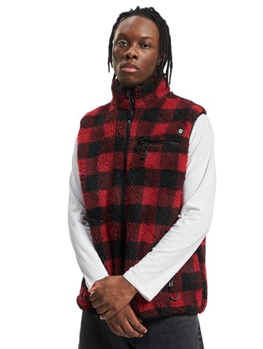 Image of Brandit Teddyfleece Vest, color: red/black, size: 3XL
