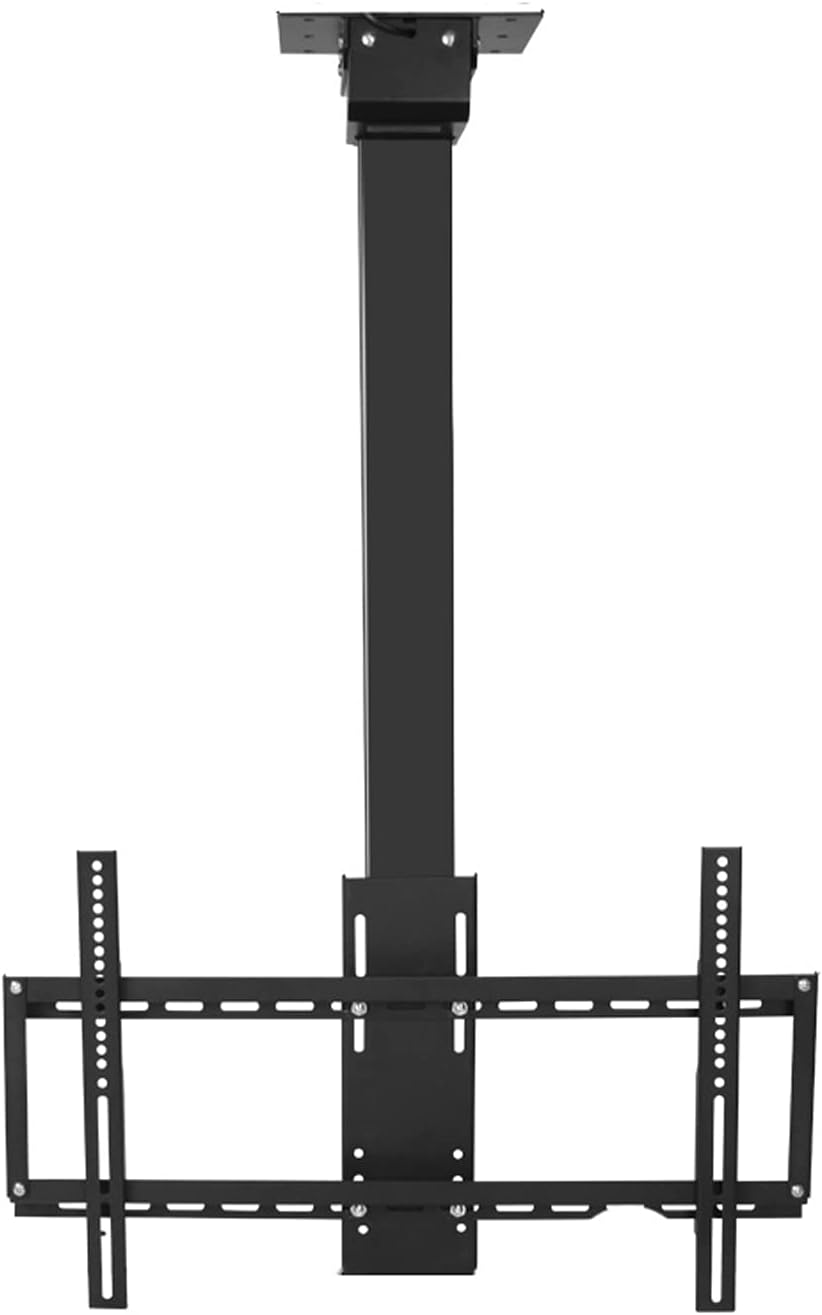 Universal TV Stand TV Stand Base Electric Ceiling TV Bracket Intelligent Remote Control Automatic Lifting TV Ceiling Rack Sturdy Steel Adjustable TV Mount for Most(Grey-A