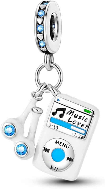 Pandach Abalorios de Plata de Ley 925 para Pulseras y Collares, Cuentas de Viaje Alrededor del Mundo, Colgantes de relajación, Cuentas de joyería, Regalos para Mujeres