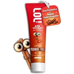 LOL Nano Hydroxyapatite Toothpaste Kids, Fluoride Free, Cinnamon Flavor | With Xylitol, Oral Probiotics & Remineralizing Toothpaste Kids