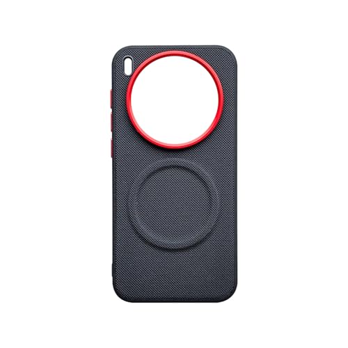 UJNYD Magnetic Vegan Leather Case for VIVO X300 Ultra, Support Wireless Charging,Shockproof Protective Anti-Slip Anti-Fingerprint Business Style Phone Cover (Black)