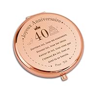 Mini Miroir De Maquillage Compact Pliable - Petit Miroir De Maquillage