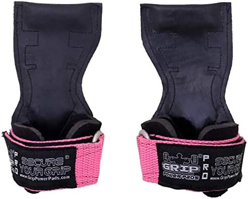 Miniatura 6 de Lifting Grips PRO - Guantes de peso resistentes, correas de gimnasia alternativas a los ganchos de potencia, peso muerto, ajustable, de neopreno,