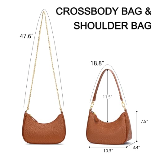 Image of KKXIU Shoulder Bag for Women Cute Hobo Purses and Handbags Retro Clutch Underarm Purse | Cute
