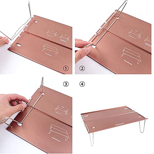 Table pliante portable avec sac de transport compacte pour camping - 5