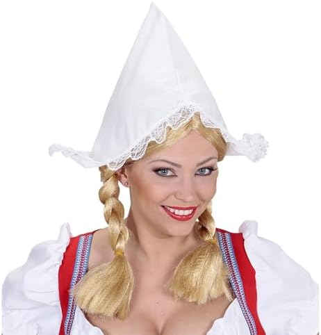 Widmann Dutch Costume, White, Hood, Dutch Costume, Headdress, Holland, Carnival, Carnival