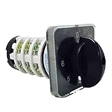 Rotary Switch knob 6 Position 0-6 YMZ12-20/4 Universal Manual Electrical Changeover cam Switch 20A 690V 4 Section