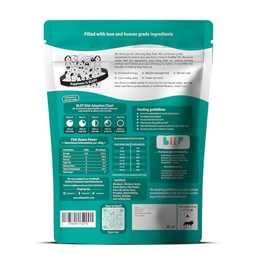 Image of BLEP Fish Beans Natural Dog Food 8.4Kg (42 Pack of 200g) | Zero Preservatives|Aids Joint Health & Digestion|Collagen Rich| Human Grade, Natural Wet Dog Food|Ideal for All Breeds