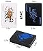 Joyoldelf Cool Black Foil Poker Playing Cards, Waterproof Deck of Cards with Gift Box, Use for Party and Game (Blue)