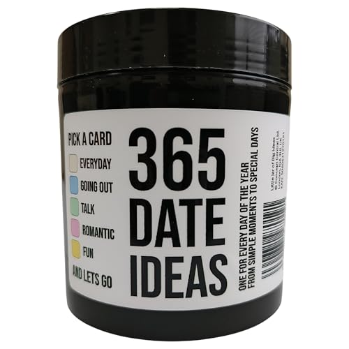 Little Jar of Big Ideas® - 100 Date Ideas - Pick One & Let's Go - Unique Thoughtful Gift - Memorable Gift - Unique Present - Artisan Handcrafted Gift (Standard)