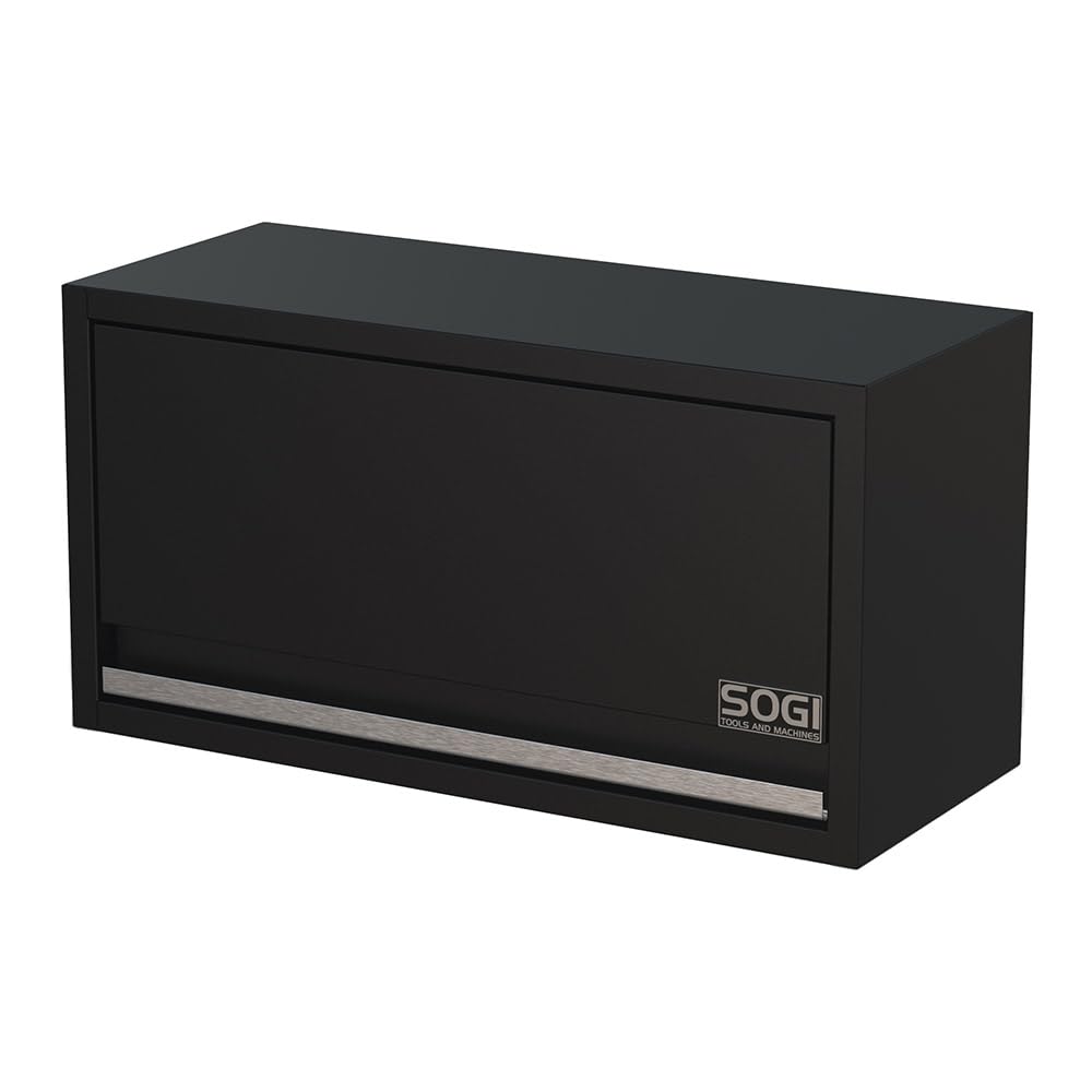Sogi ARR-OFF-4320 Arredamento modulare in lamiera per officina e garage - piano in acciaio inox - 4315x466x2000 mm