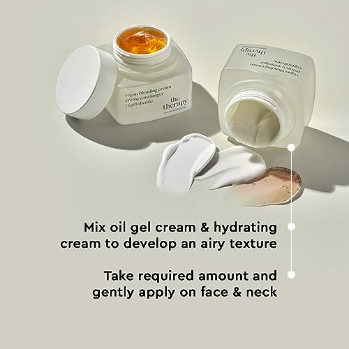 The Face Shop The Therapy Vegan Blending Cream Face Moisturizer - Soothing, Anti-Aging, Anti-Wrinkle, Firming Cream - Refillable - Face Cream Ideal for Sensitive & Dry Skin - Korean Skin Care - Image 7