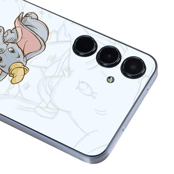 Skinit Decal Phone Skin Compatible with Galaxy A36 5G - Officially Licensed Disney Dumbo Classic Sketched Portrait Design