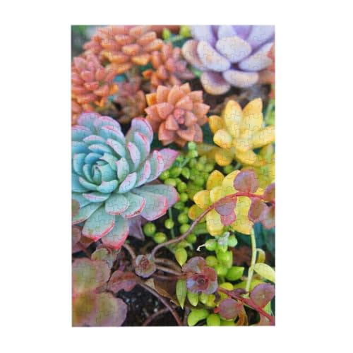 Puzzles personalizados TUSANEII de madera con 300 piezas, tema floral, tamaño 8.5 x 6.9 pulgadas, para adultos miniatura 3