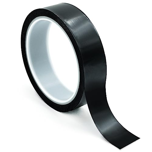 Image of Bertech Black High-Temperature Polyimide Masking Tape, 1 Mil Thick, 7 Inch x 36 Yards