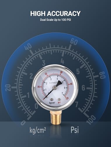 Winters PFQ775-DRY 304 Stainless Steel Pressure Gauge, 4