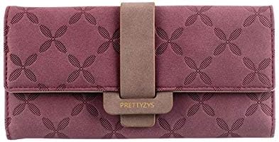 Amazon Zaltkaten 財布 レディース 小銭入れ カード入れ 女性用 二つ折り 長財布 小さい 薄い 軽い Wallet ファスナー Puレザー マロン 財布