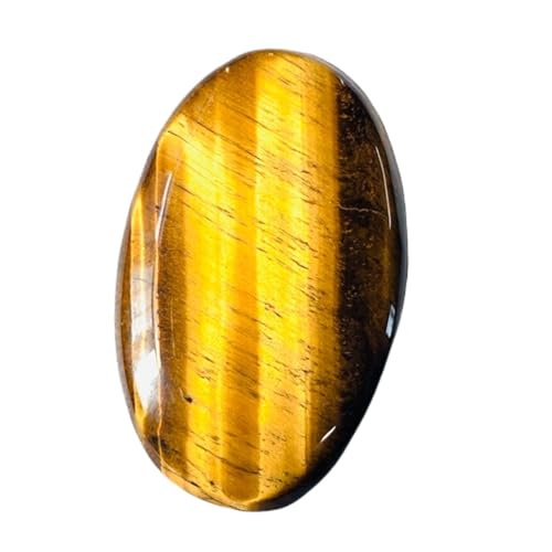 Pierre gemme lâche œil de tigre naturel 43x27mm pour bague et pendentif DIY