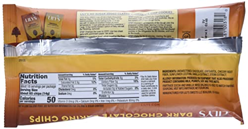 Lily's Sweets, Dark Chocolate Baking Chips, 9 Ounce #TOP2