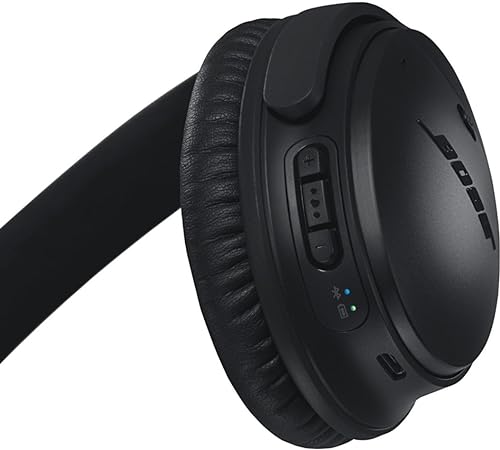 Bose QuietComfort 35 (Series II) Wireless Headphones, Noise Cancelling - Black (Renewed) - Image 4
