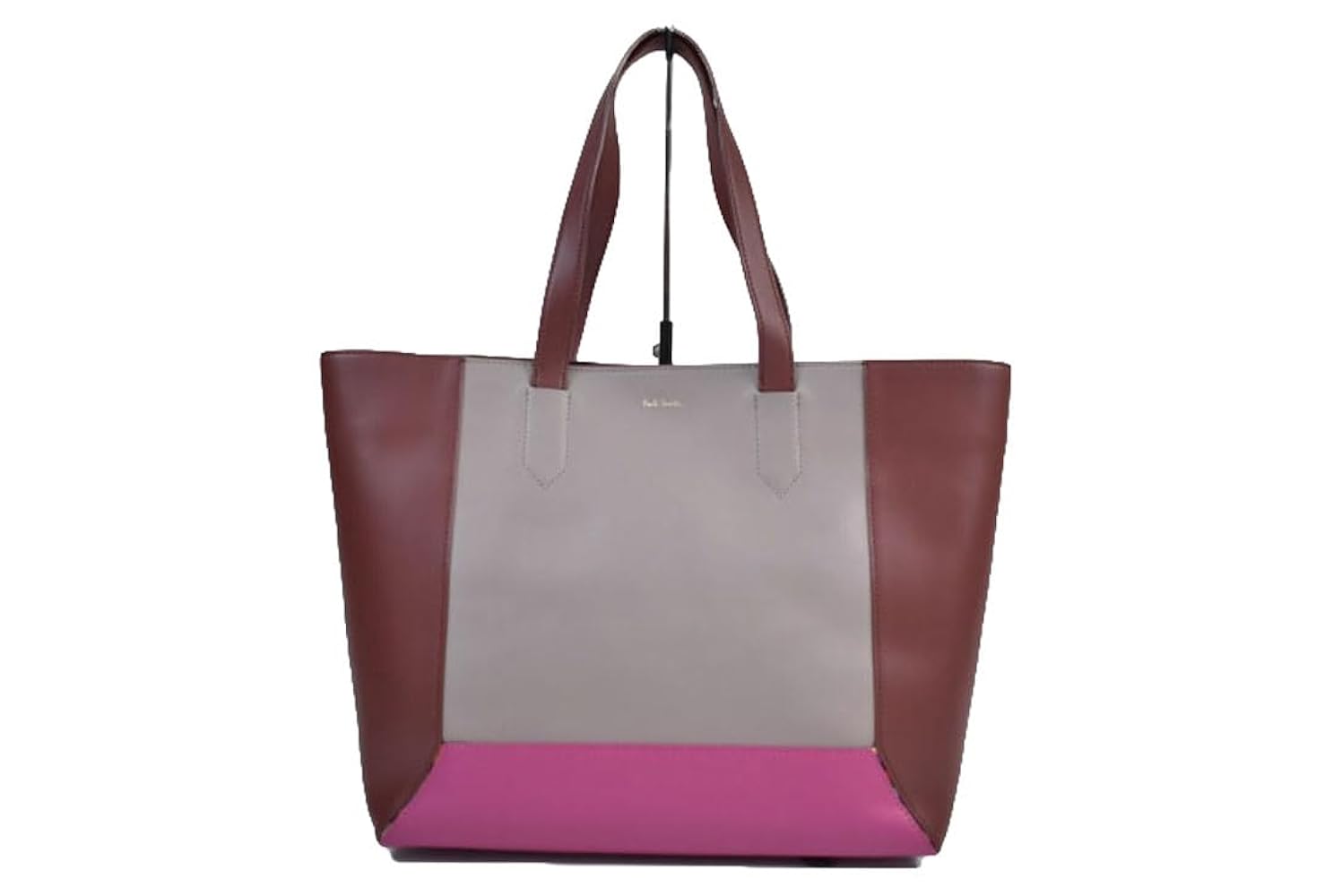 Paul Smith ポールスミス オールレザー カラーブロック トートバッグ カラーブロックレザー トートバッグ（ネイビー） ｜ポール・スミス