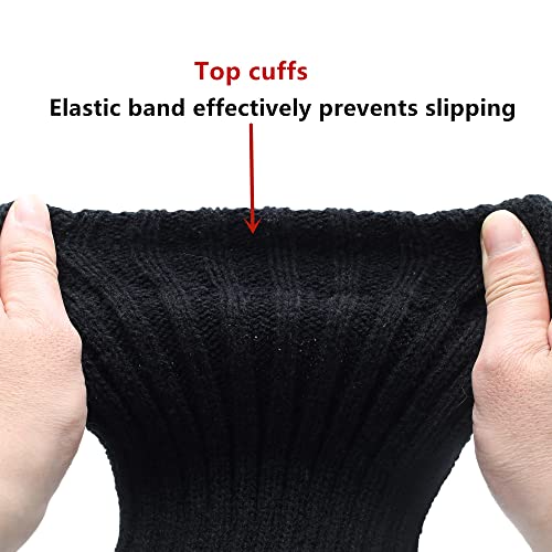 Leotruny Women's Winter Thick Knit Extra Long Thigh High Leg Warmers4