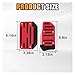 2PCS Non-Slip Car Pedal Covers, Automatic Transmission Gas Pedal Brake Pedal Cover, Aluminum Alloy Pedal Pads for Safe Driving, Car Replacement Accessories, Fit for Car SUV ATV (Red)