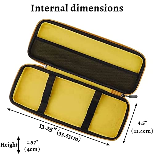 Kemove 61 Key Keyboard Case Hard Eva Keyboard Sleeve Travel Case Protective Pouch, Mechanical Keyboard Storage Carrying Case Compatible With 60% Gaming Keyboard #TOP2