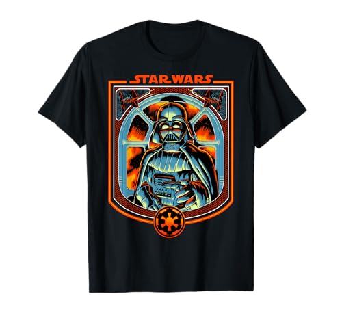 T-shirt Star Wars Black Light Vader vêtement collector Dark Vador rétro pour homme