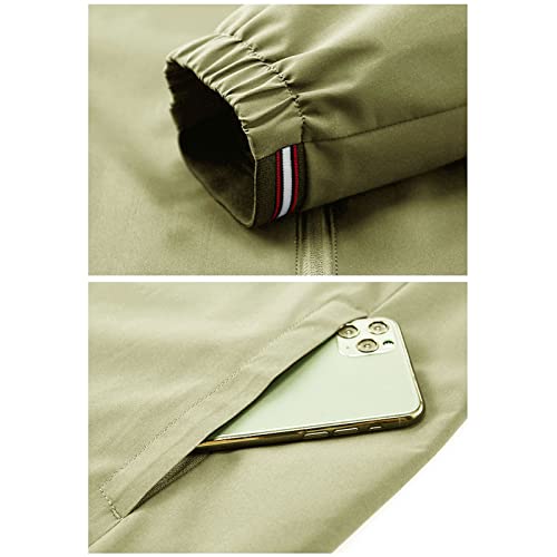 Chaqueta casual para hombre caqui talla XL miniatura 6