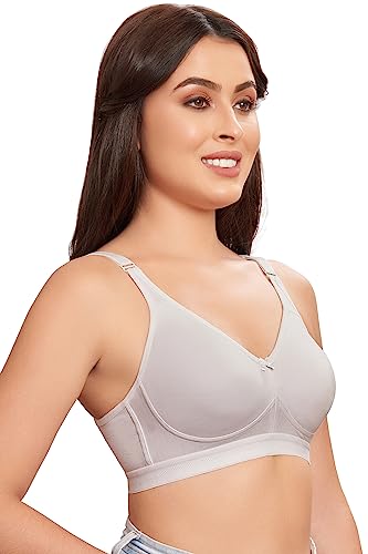 Image of MAROON 419 Women Cotton Blend Long Lasting Magical Lift T Shirt Bra Non-Wired and Non Padded, Seamless and Full Coverage