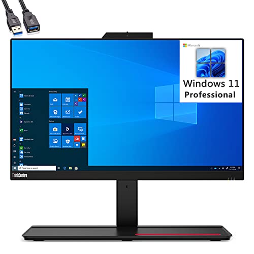 Lenovo Thinkcentre M70A 21.5" Fhd Aio Business All-In-One Desktop, Intel Hexa-Core I5-10400 Up To 4.3Ghz (Beat I7-8700), 8Gb Ddr4 Ram, 256Gb Pcie Ssd, Dvdrw, Wifi, Bt 5.0, 1080P Webcam, Windows 11 Pro #TOP20
