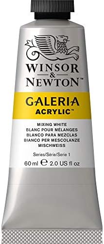 Winsor & Newton SG Education GAL 2120644 Full Range of Galeria Acrylic, 60 mL Tube, Titanium White