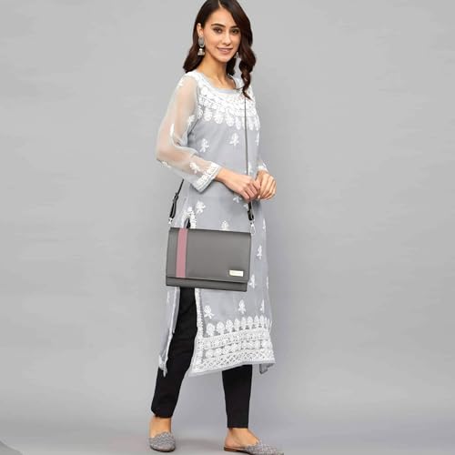 Image of ALSU Women's trendy Sling Bag | handbag | purse | crossbody bag| deattachable straps | adjustable straps |card slots side bag| phone pocket