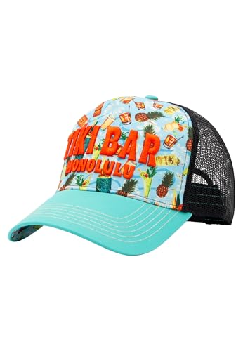 Casquette Trucker Tiki Bar King Kerosin Homme à Visière Courbée et Filet Respirant