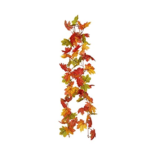 Guirlande de feuilles d'automne artificielles aux couleurs réalistes et intenses