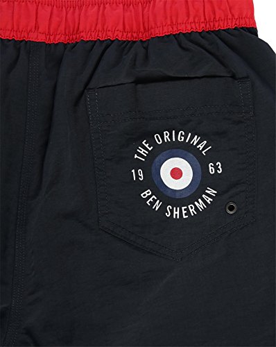 Mens Swim Shorts Ben Sherman Swimming Short Navy Large4